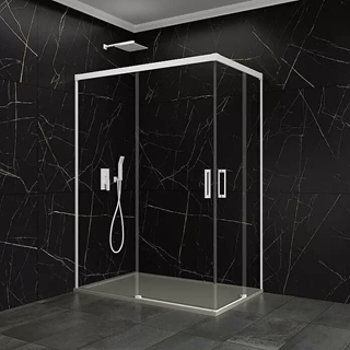 Mampara Basic Color al vértice (80 fijo + corredera) - Imagen 2